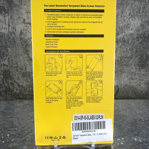 JETech Tempered Glass Screen Protector for Smartphones NEW ✨ - Picture 6 of 13